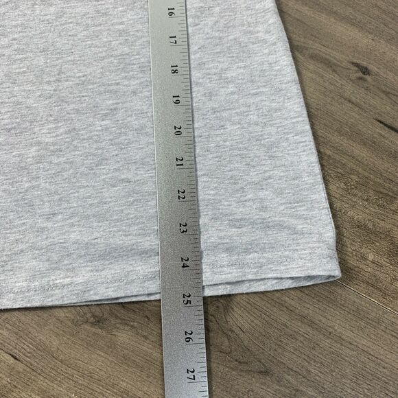 NASA Logo Women's T Shirt Size Medium Gray Blue Short Sleeve Top Pullover - Picture 5 of 7